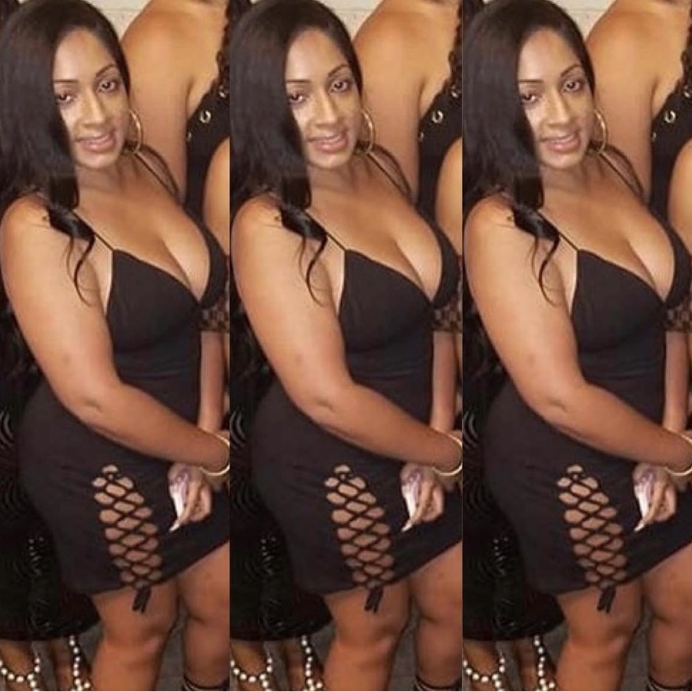 Black Dress with Cutout Design